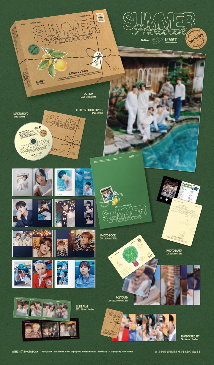 Ateez 2024 Summer Photobook (DVD) Kpop.ro Shop